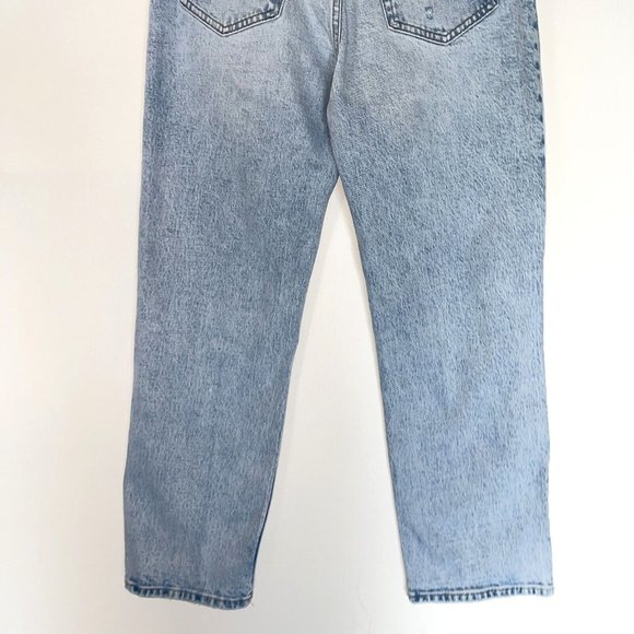 Abercrombie & Fitch The Dad Jean Womens 27 Short High Rise Button Fly Distressed - Picture 9 of 12